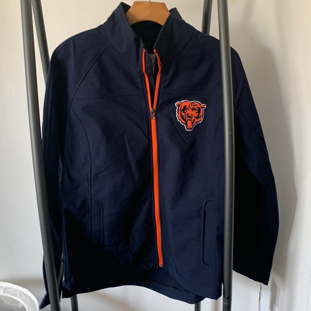 Women's Chicago Bears Navy/orange Full-Zip Jacket